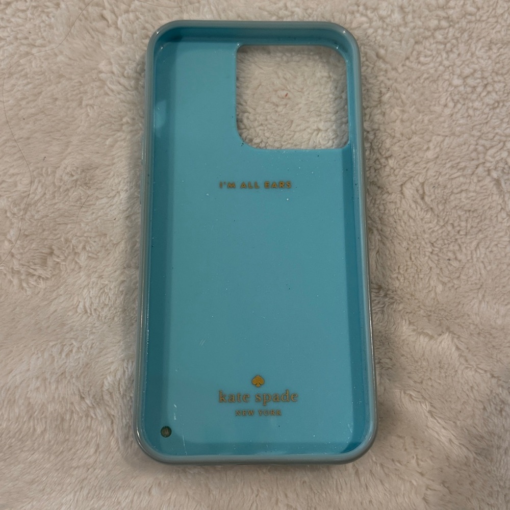Kate Spade Blue Glitter Swimmer iPhone 13 Pro Case - Picture 2 of 2